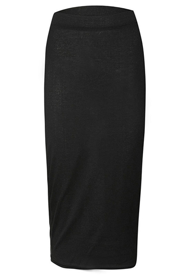 Lovely Casual Straight Black Ankle Length SkirtsLW Fashion Online For