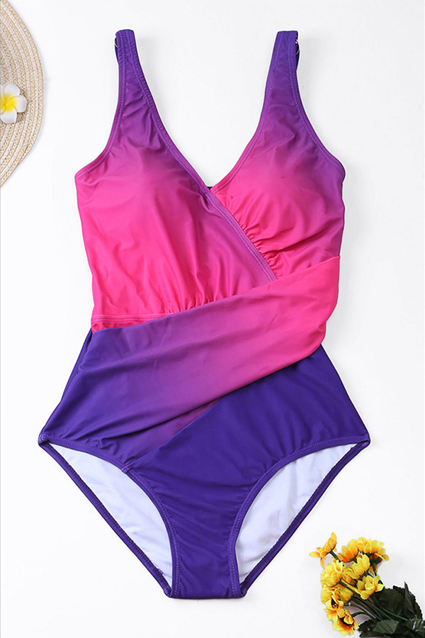 Lovely Print Basic Purple One-piece Swimsuit LW | Fashion Online For ...
