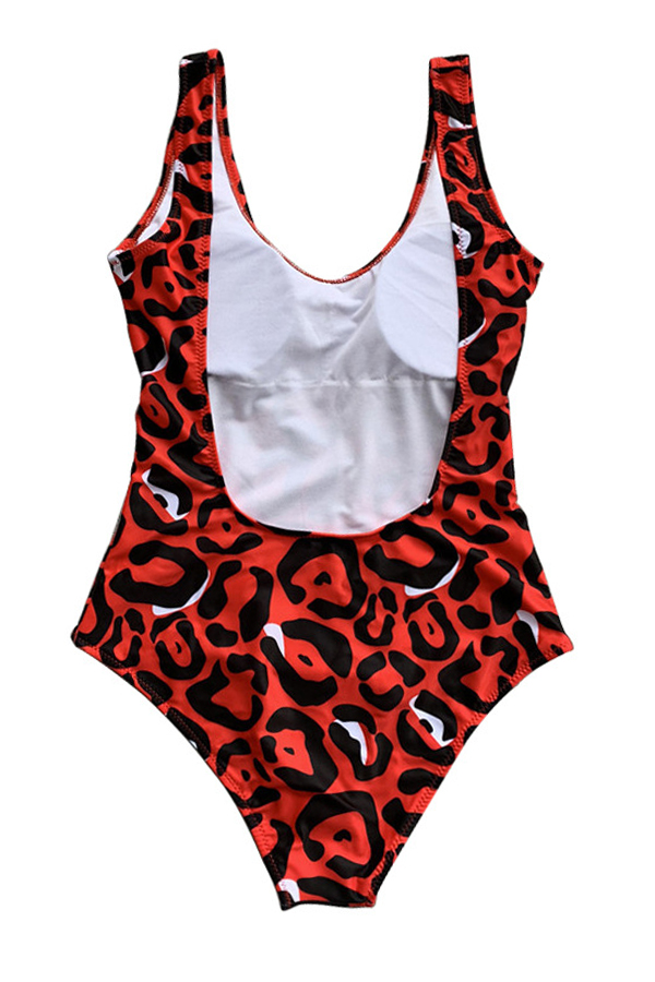 Lovely Print Red Onepiece SwimsuitLW Fashion Online For Women