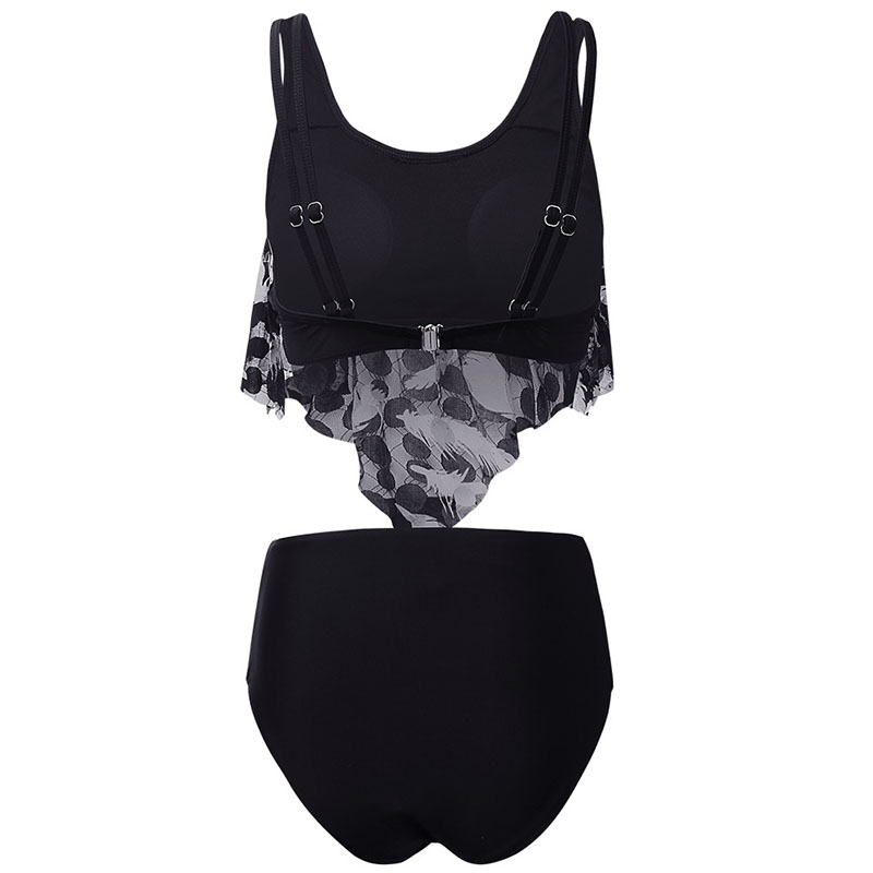 Lovely Print Black Twopiece SwimsuitLW Fashion Online For Women