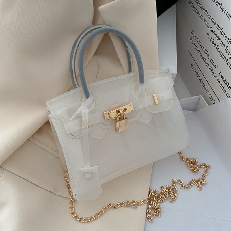 white chain cross body bag