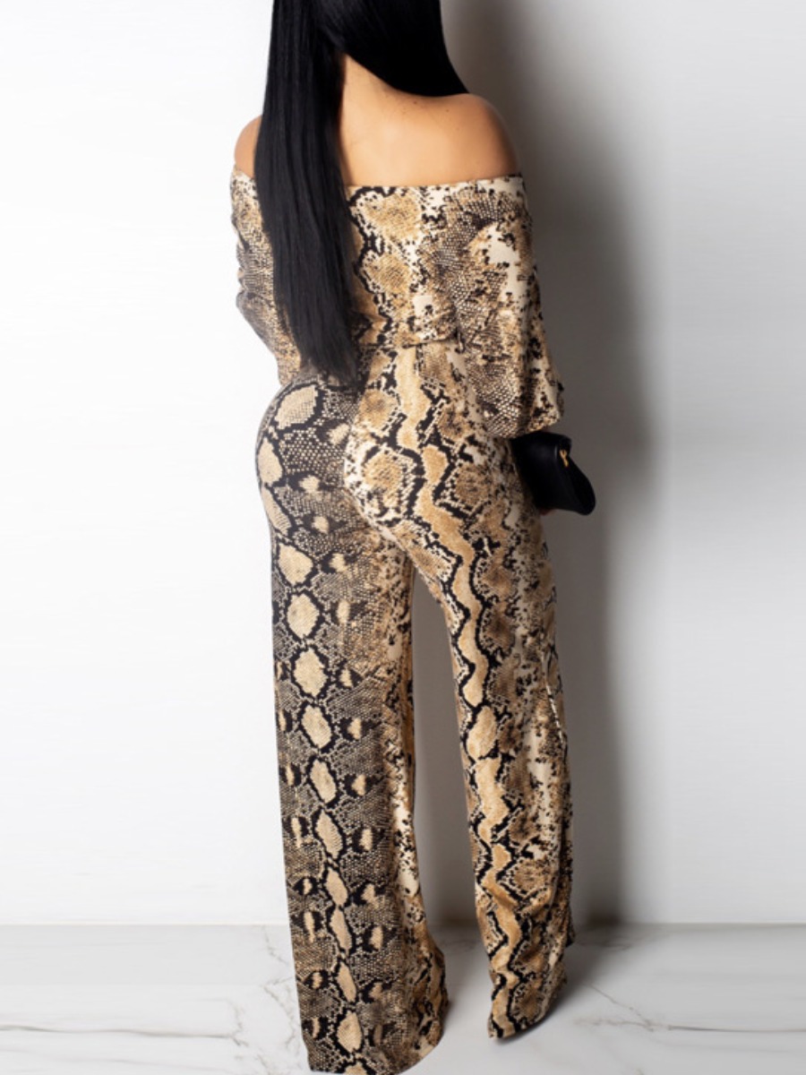 snakeskin jumpsuit