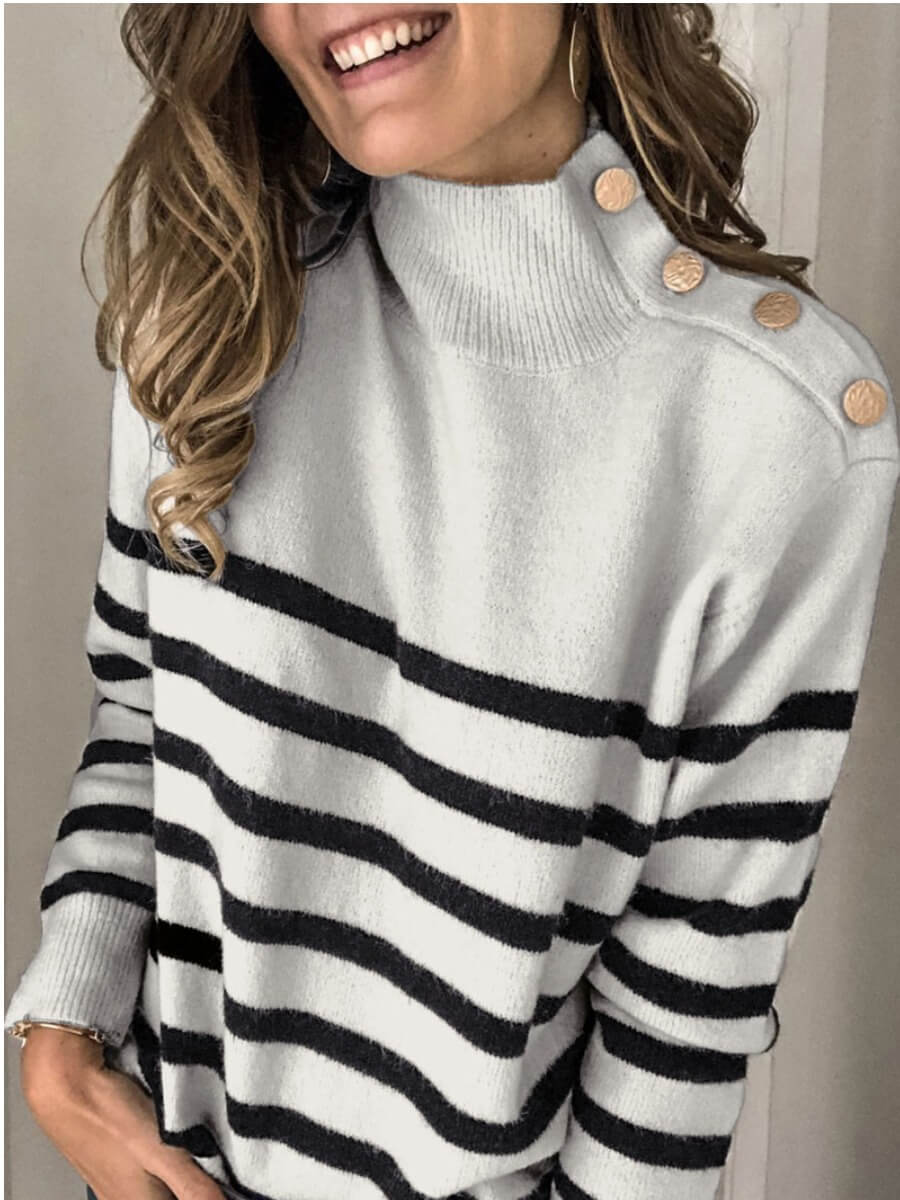 turtleneck button up