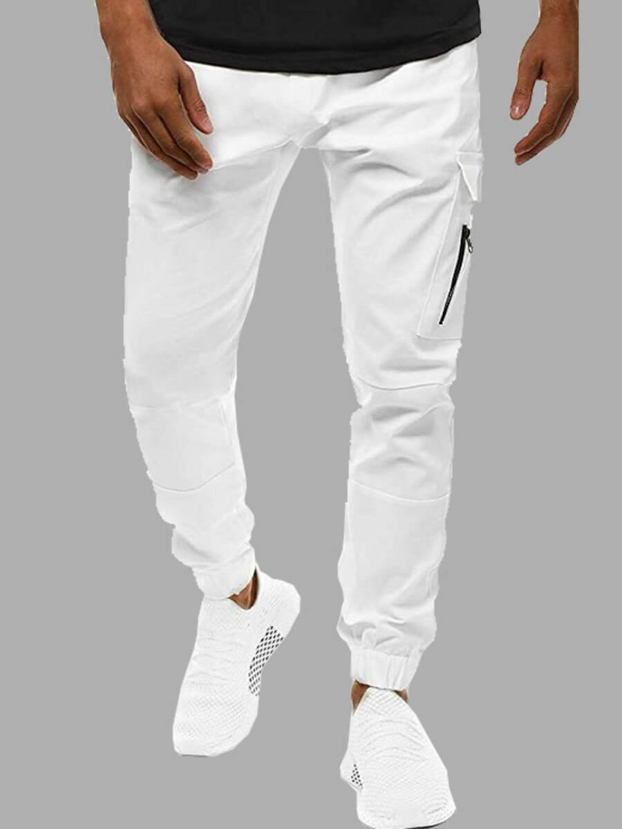 Lovely Sportswear Side Pocket Loose White Men PantsLW | Fashion Online ...